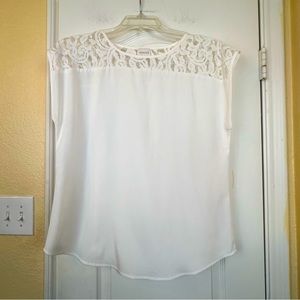 Chico's Cream Lace Accent Camisole